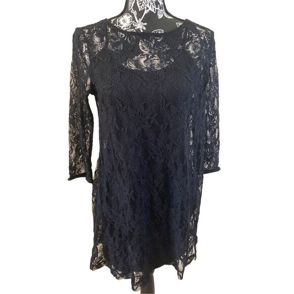 New Forever 21 Lace Dress Nwt Flowy Relaxed Date Classic Feminine - Picture 1 of 6